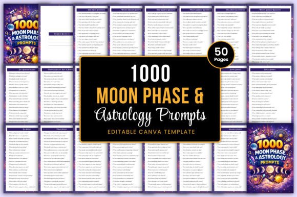 1000 Moon Phase and Astrology Prompts