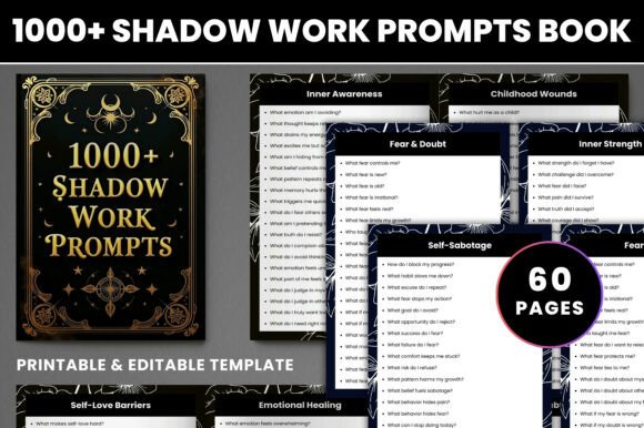 1000+ Shadow Work Prompts Book