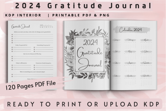 2024 Gratitude Journal KDP Interior