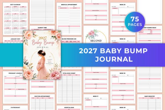 2027 Baby Bump Journal KDP Interiors