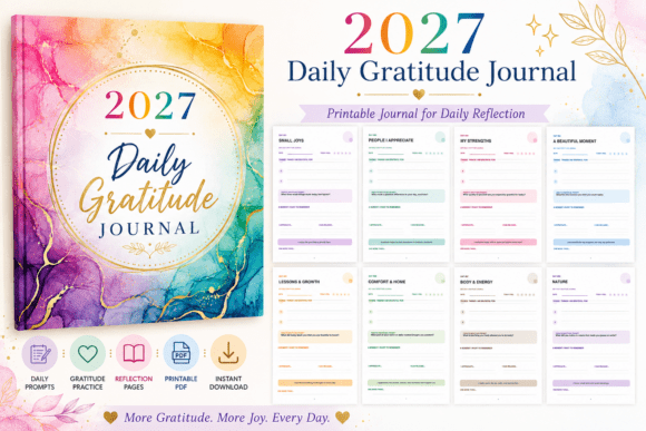 2027 Daily Gratitude Journal