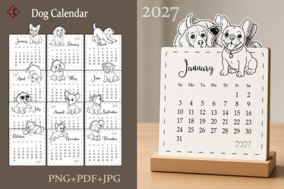 2027 Dogs Calendar