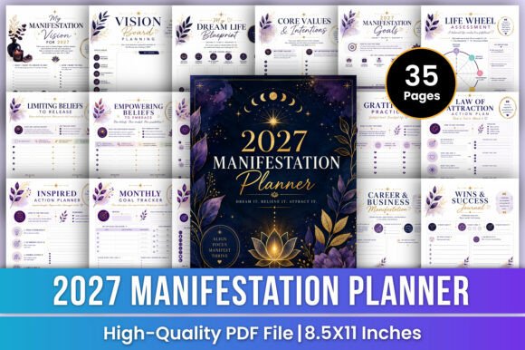 Vision Board and Manifestation Planner