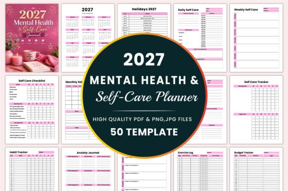 2027 Mental Health & Self-Care Journal