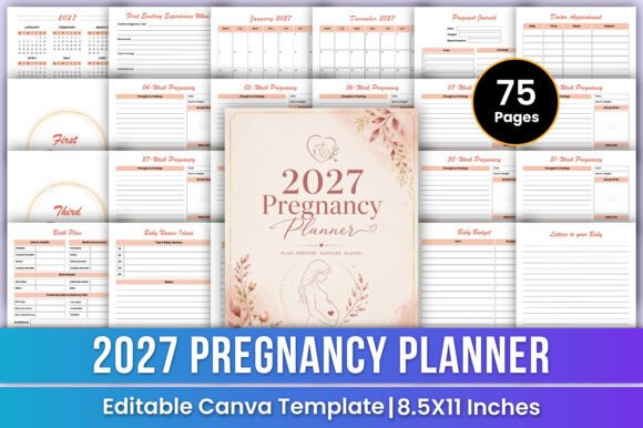 2027 Pregnancy Planner | Mom & Baby
