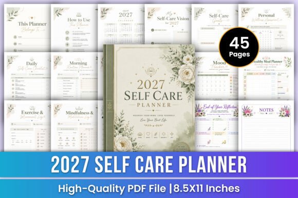 2027 Self Care Planner | Wellness KDP