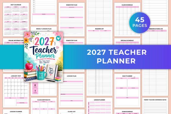Hyperlinked Academic Planner 2026-2027