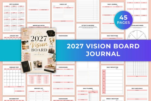 2027 Vision Board Journal