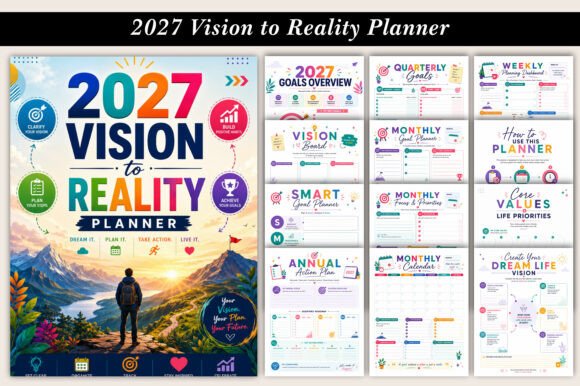 2027 Vision to Reality Planner | Printable