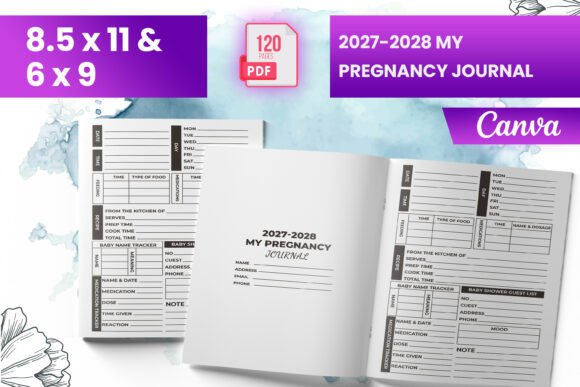 2027-2028 My Pregnancy Journal (KDP)