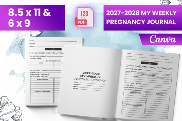 2027-2028 My Weekly Pregnancy Journal