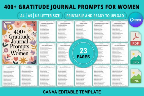 400+ Gratitude Journal Prompts for Women