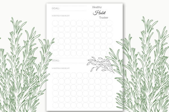 60 Days Daily Healthy Habit Tracker