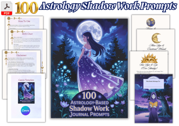 Astrology Shadow Work Journal 100 Prompts