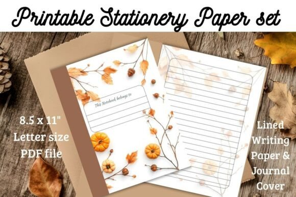 Autumn Stationery Paper | Journal Cover