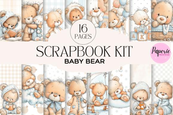 Baby Bear Scrapbook Kit