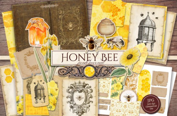Bee Junk Journal Kit