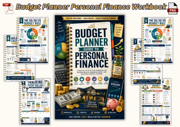 Budget Planner Personal Finance Workbook
