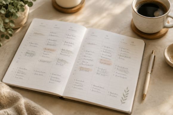 Bullet Journal vs Planner planner example