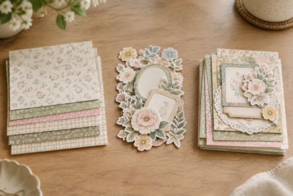 Choosing between scrapbook paper elements and kits