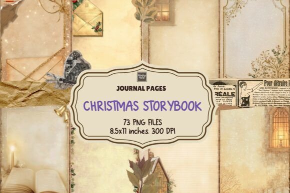 Christmas Storybook Journal Pages