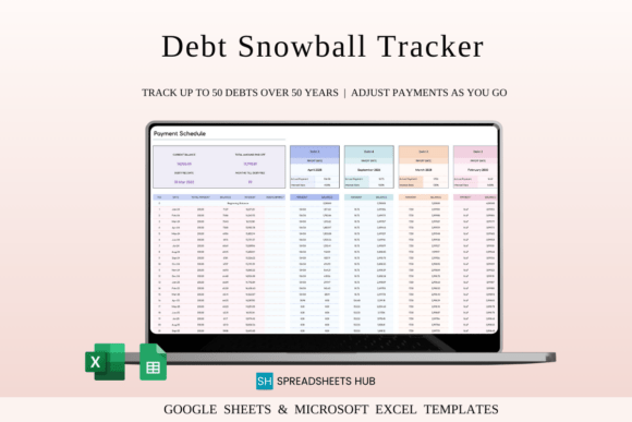 Debt Snowball Tracker Template Excel