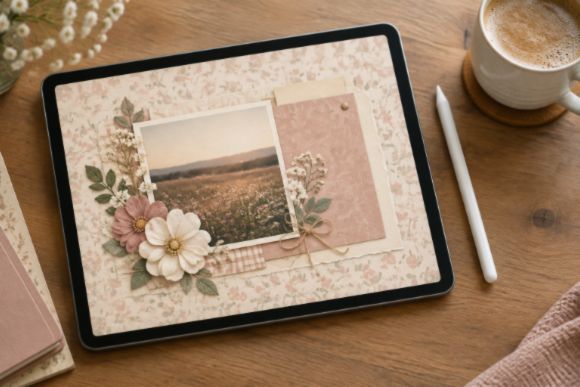 Digital Scrapbook Kits vs Scrapbook Elements vs Scrapbook Paper