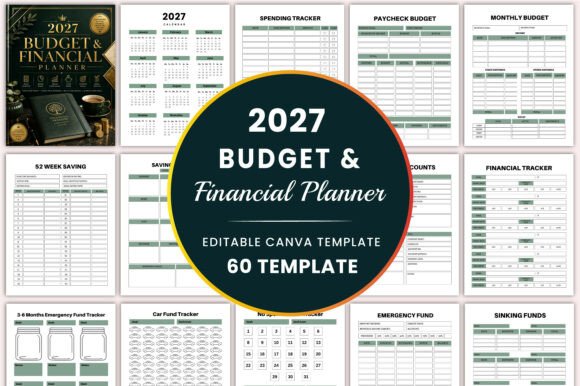 Editable 2027 Budget & Financial Planner