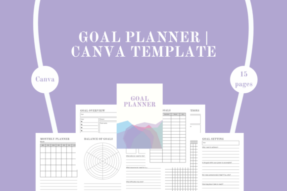 Editable Goal Planner | Canva Template
