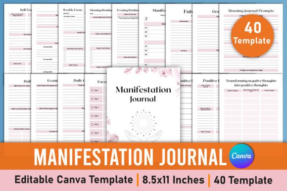 Editable Manifestation Journal Canva