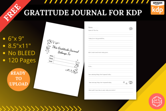 FREE Gratitude Journal - KDP Template