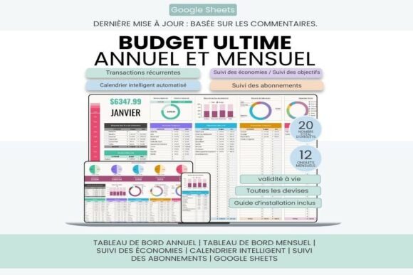 French Ultimate Budget Planner - Light
