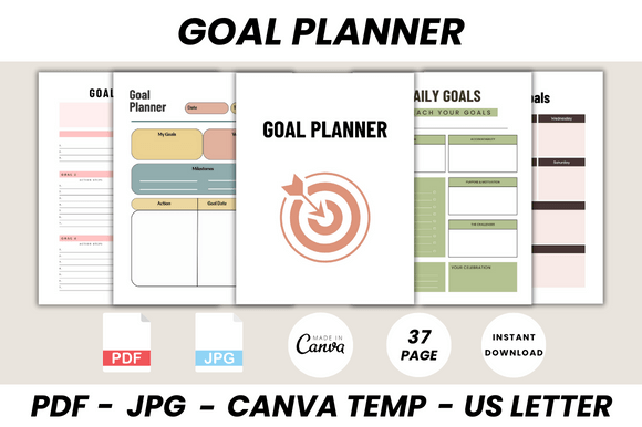 Goal Planner Canva Template