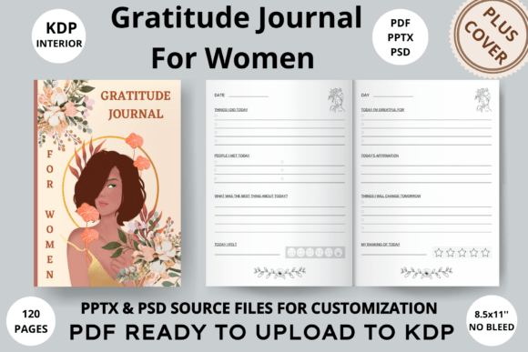 Gratitude Journal for Women KDP Interior