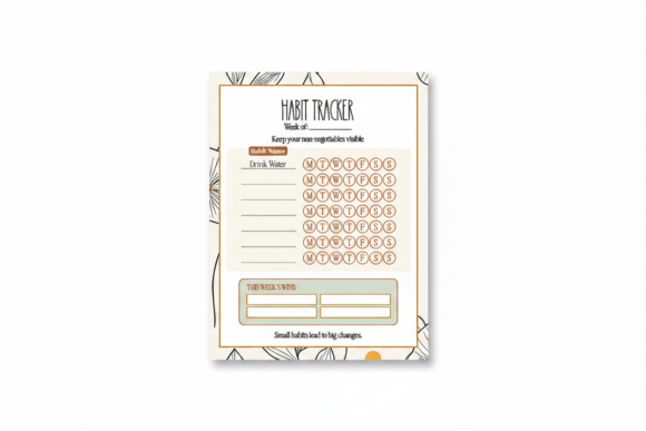 Habit Tracker Printable | Weekly PDF