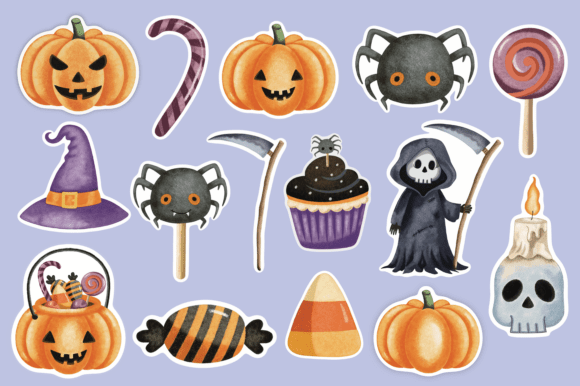 Halloween Stickers PNG