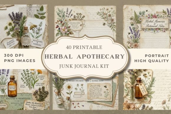Herbal Apothecary Junk Journal Kit