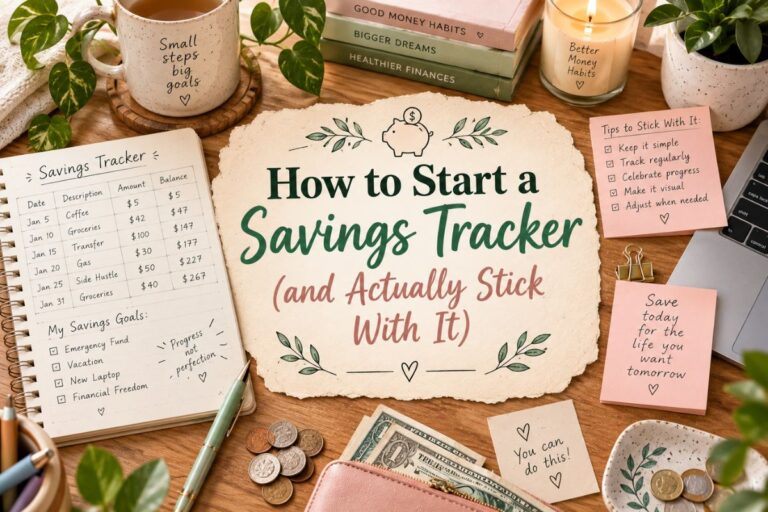 How to Start a Savings Tracker