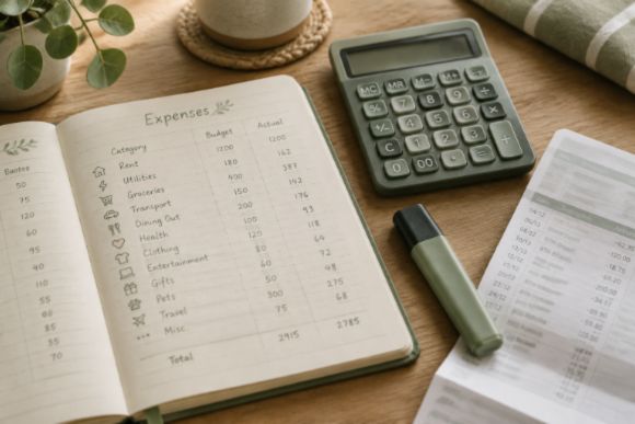 How to start a budget planner expenses