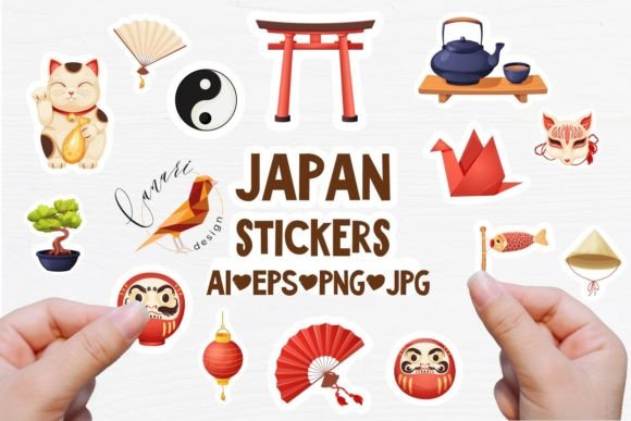 Japan Printable Stickers