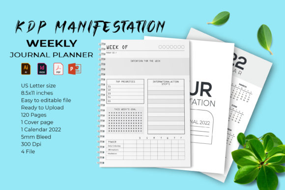 KDP Manifestation Journal Weekly Planner