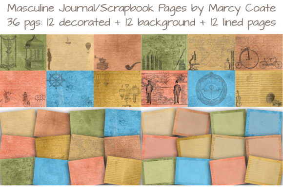 Masculine Journal and Scrapbook Kit