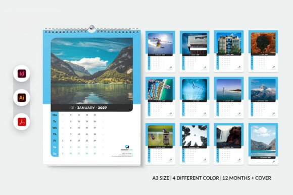 Minimalist 2027 Wall Calendar