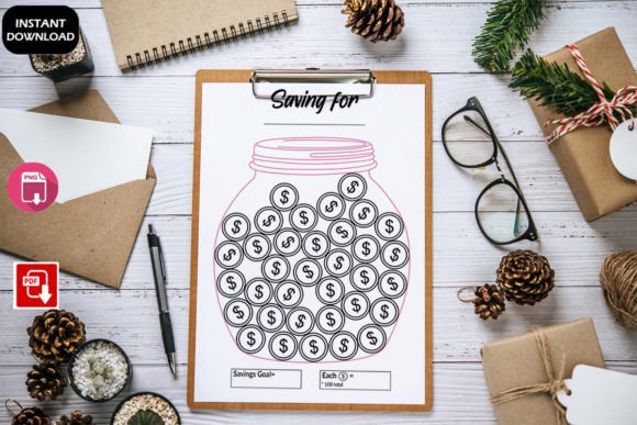 Money Saving Challenge Template Printable