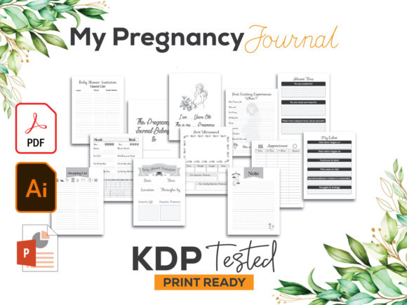 My Pregnancy Journal Log KDP Interior