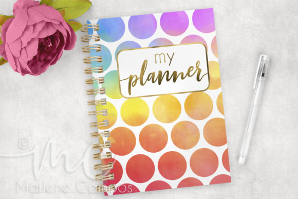 Planner Cover, Journal Covers, Big Dots