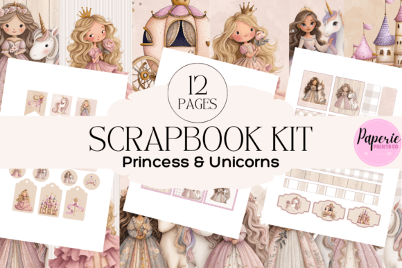 Princess Unicorn Scrapbook Kit