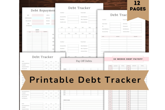 Printable Debt Tracker Journal