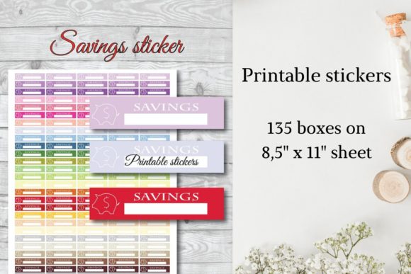 Savings Planner Stickers
