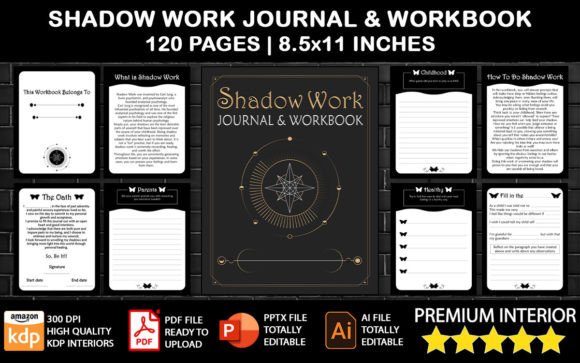 Shadow Work Journal Workbook Interior